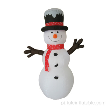 Boneco de neve inflável de Natal para decoração ao ar livre